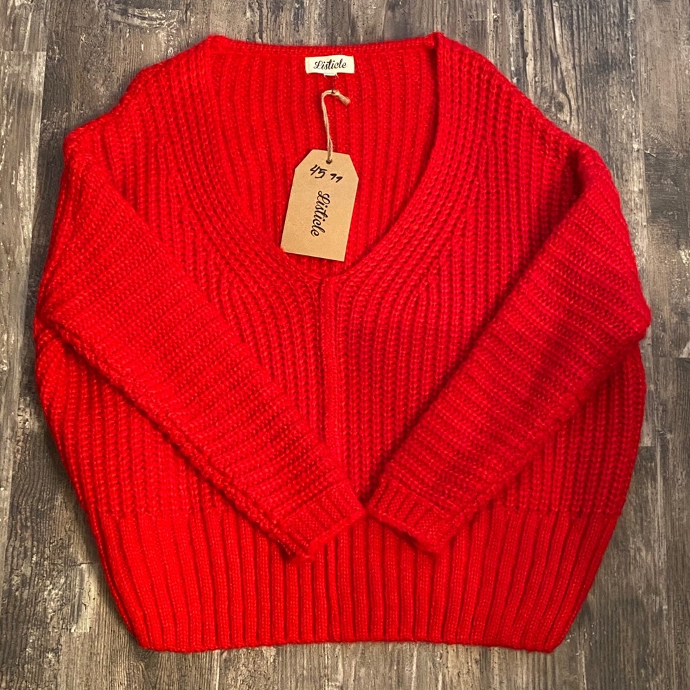 Red sweater